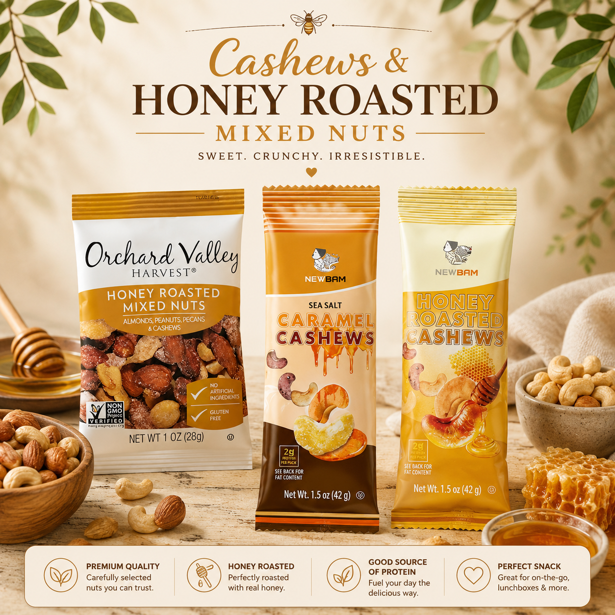 Honey Roasted Mixed Nuts- Build a Box