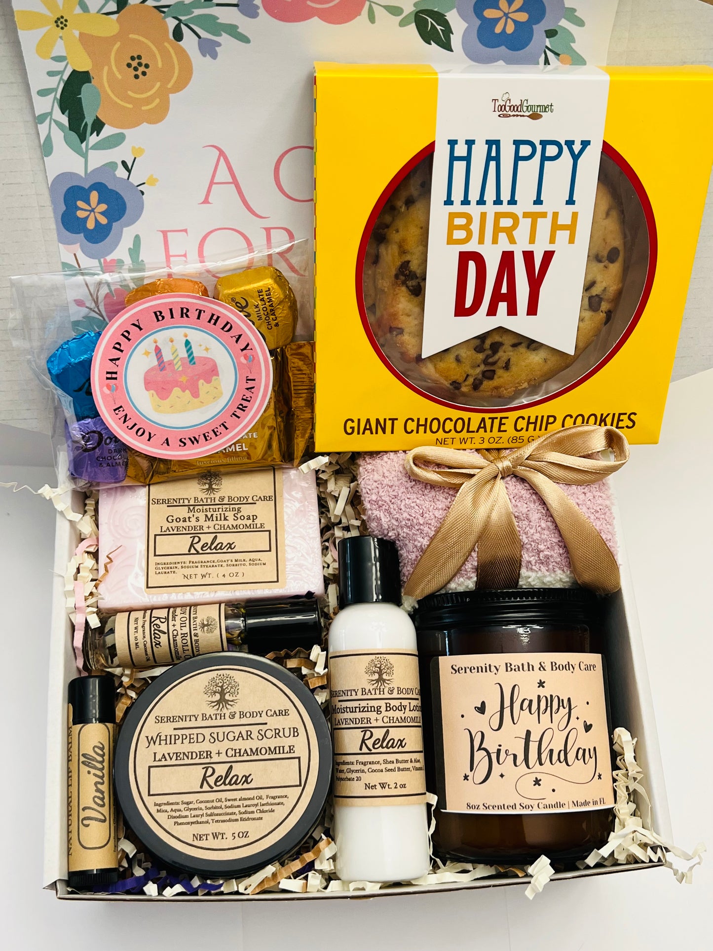 Birthday Gifts for Women, Self Care Gift for Women, Unique and Relaxing Spa Gift Basket for Her