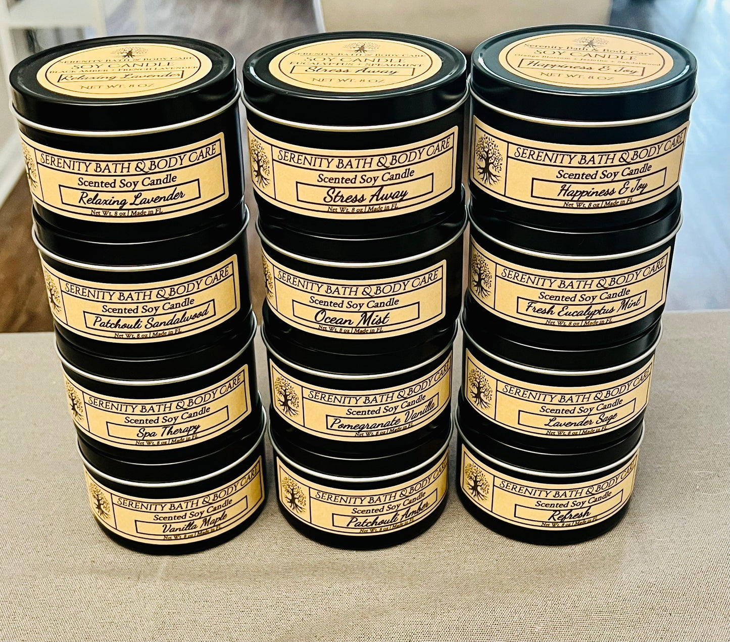 Scented Soy Candles| Hand Poured Candles| Soy Wax Candles 4oz and 8oz