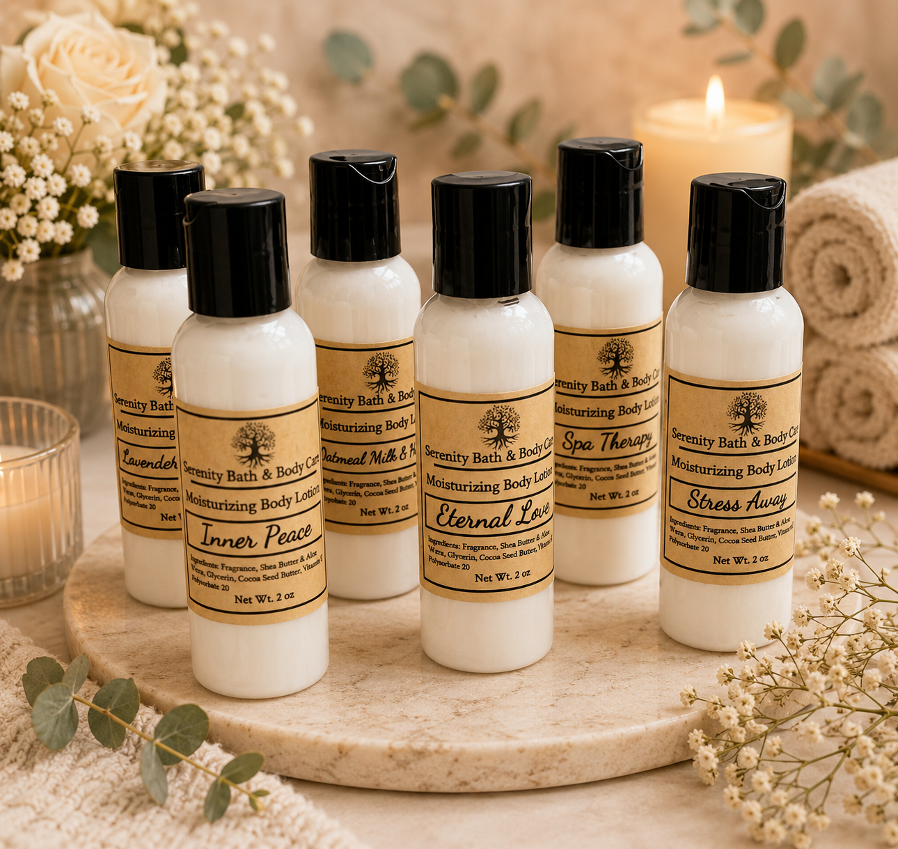 Bulk Moisturizing Body Lotion | Scented Lotion 2oz| Set of 12| Party Favors| Christmas Stocking Stuffers