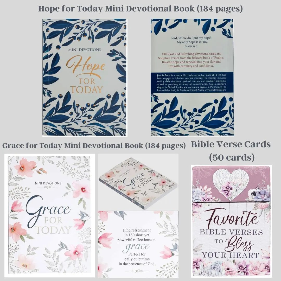 Christian Devotional Gift Box for Women, Faith-Based Self Care Gift for Encouragement, Birthday, Christmas, Thinking of you, or Get Well