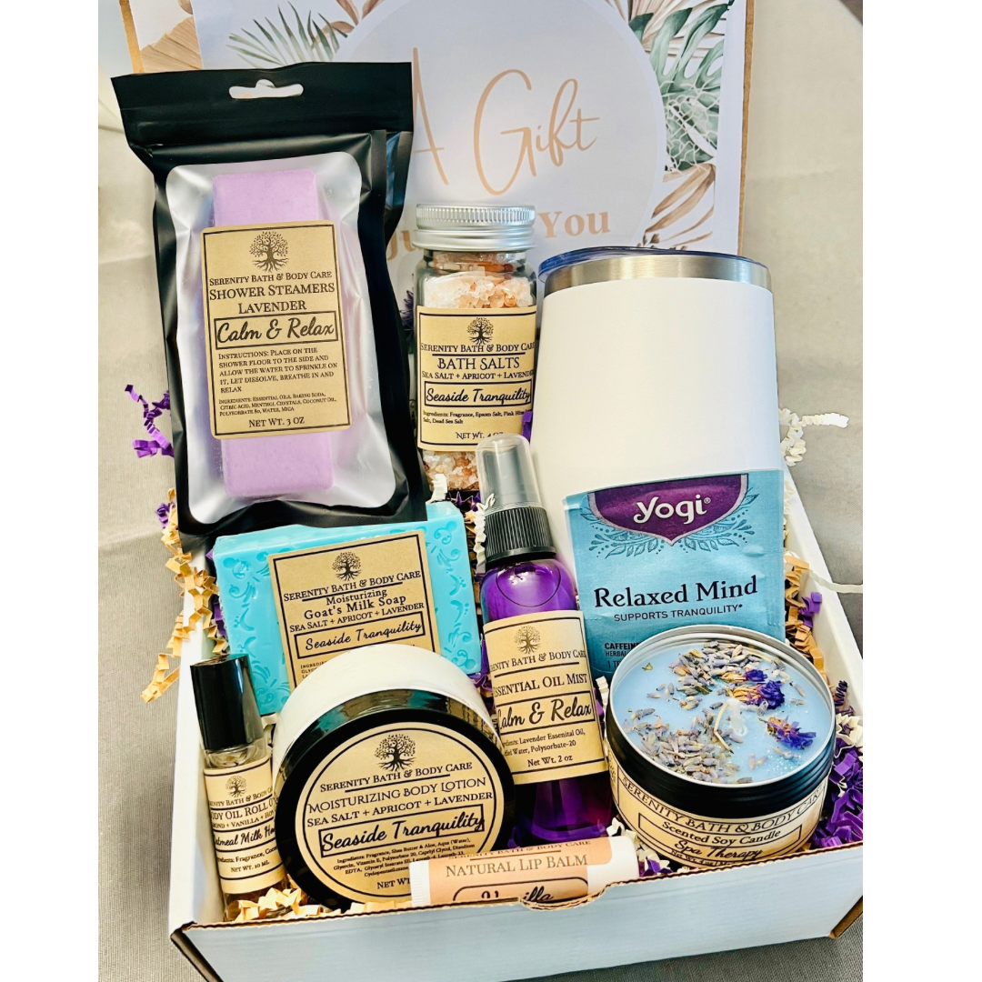 Black Owned| Pamper Gift Basket, Self Care Gift Box, Relaxation Spa Gift Basket for Women, Mom Gifts, Birthday Gifts