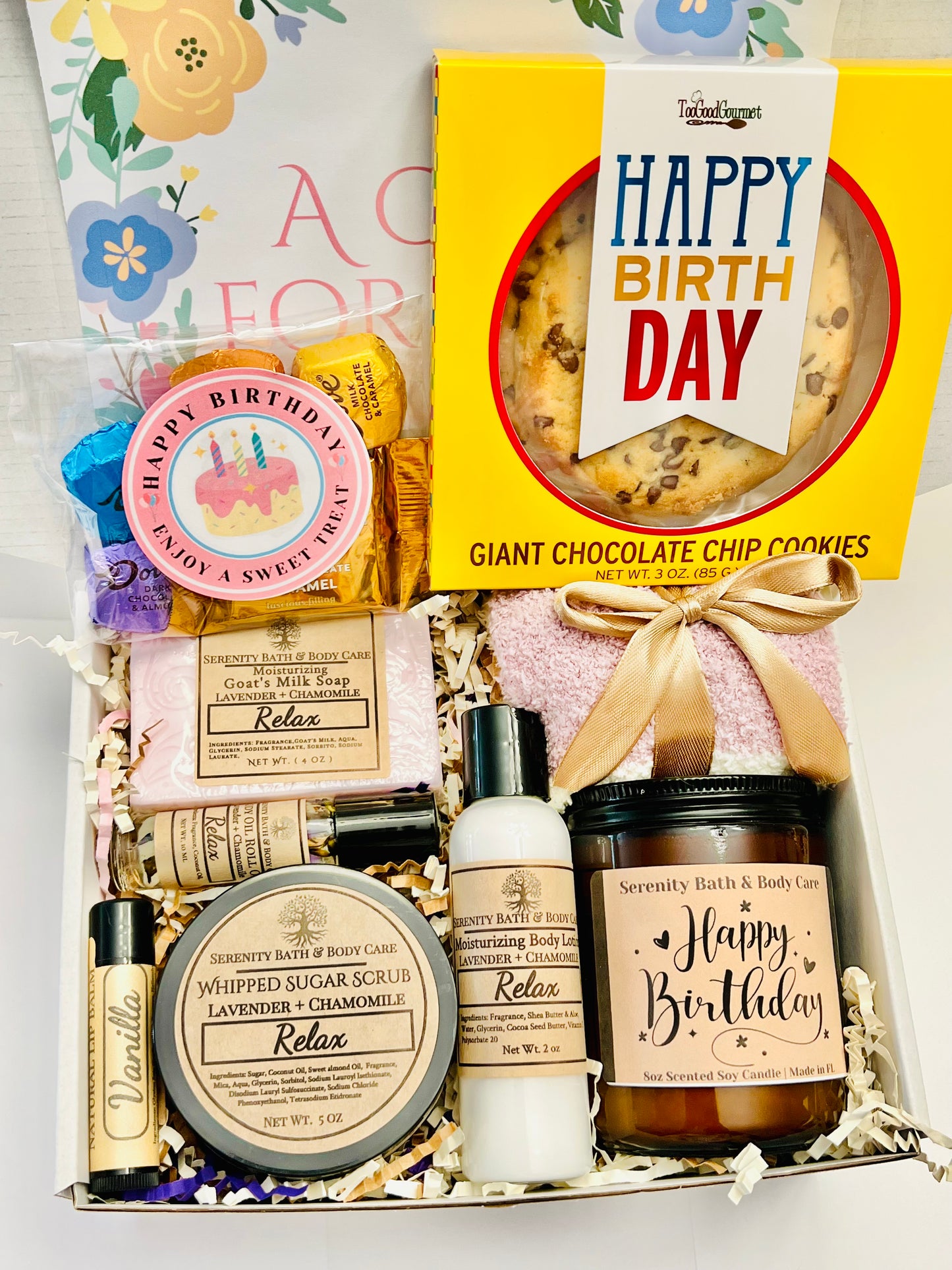 Birthday Gifts for Women, Self Care Gift for Women, Unique and Relaxing Spa Gift Basket for Her