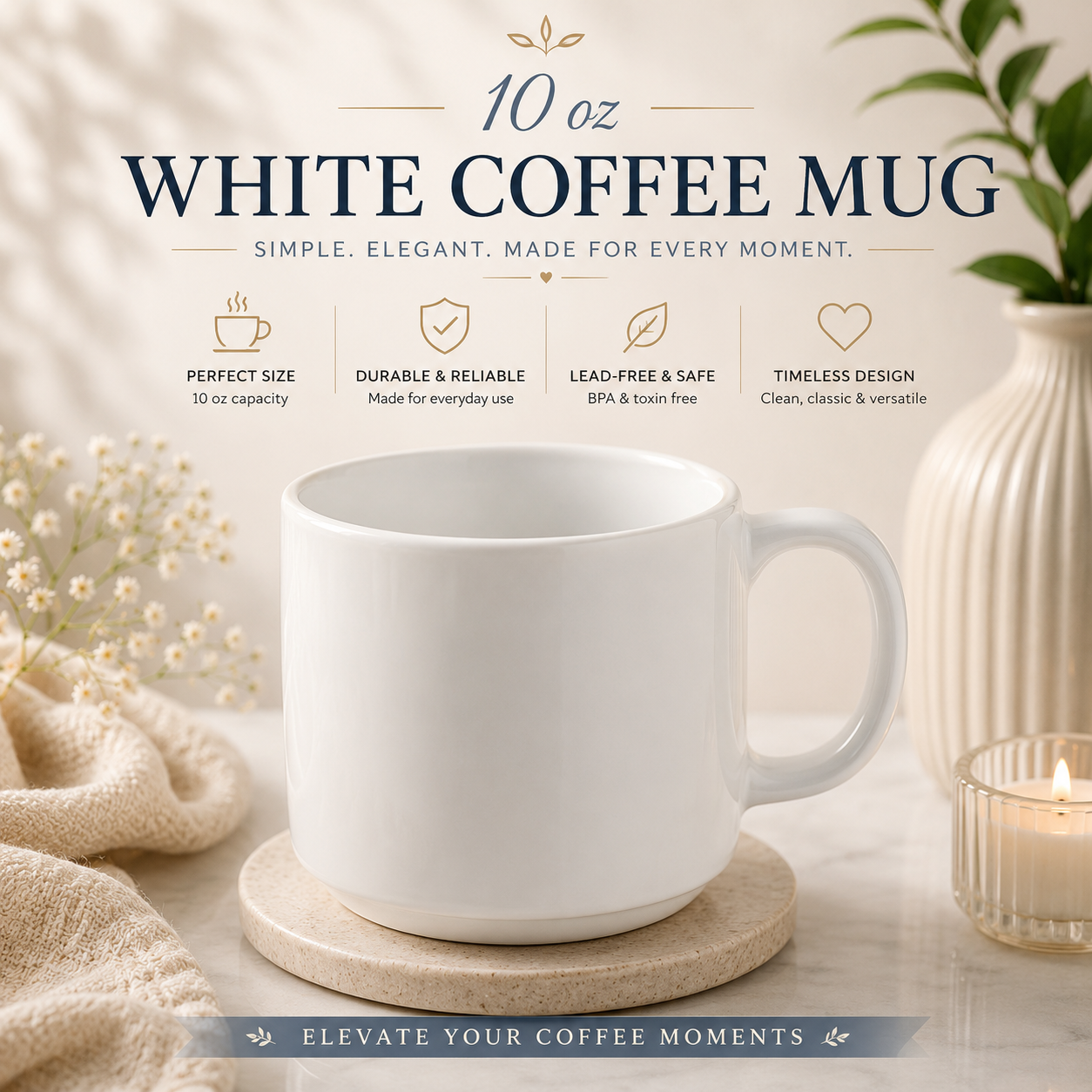 White Mug 10oz-Build a Box Add on Item