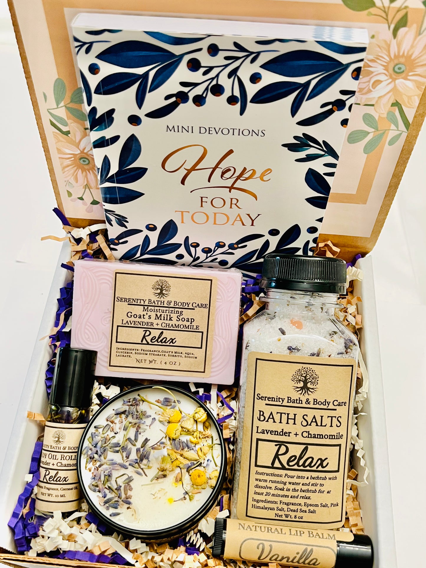Christian Spa Gift Box, Hope for Today & Grace for Today Devotional Book, Inspirational Gift for Women, Self Care Gift Box, Christmas Gift for Her, Thinking of you Gift, Birthday Gift for her, Christian Gifts