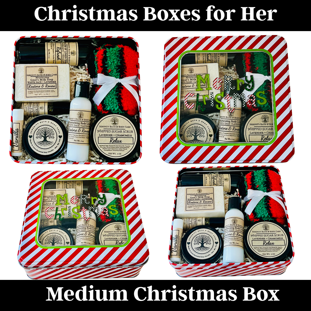 Christmas Gift Box for women, Self Care Gift for Her, Holiday Gift Sets for Women, Bath and body Gift Sets