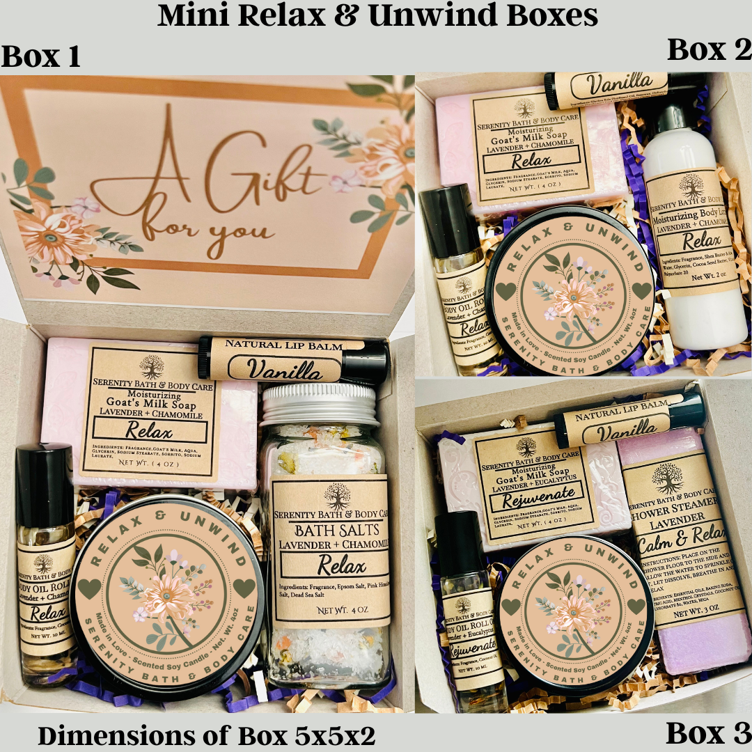 Mini Spa Gift Boxes for Christmas, Employee Appreciation, and Self Care |Corporate Gifts, Bulk Christmas Employees Gifts