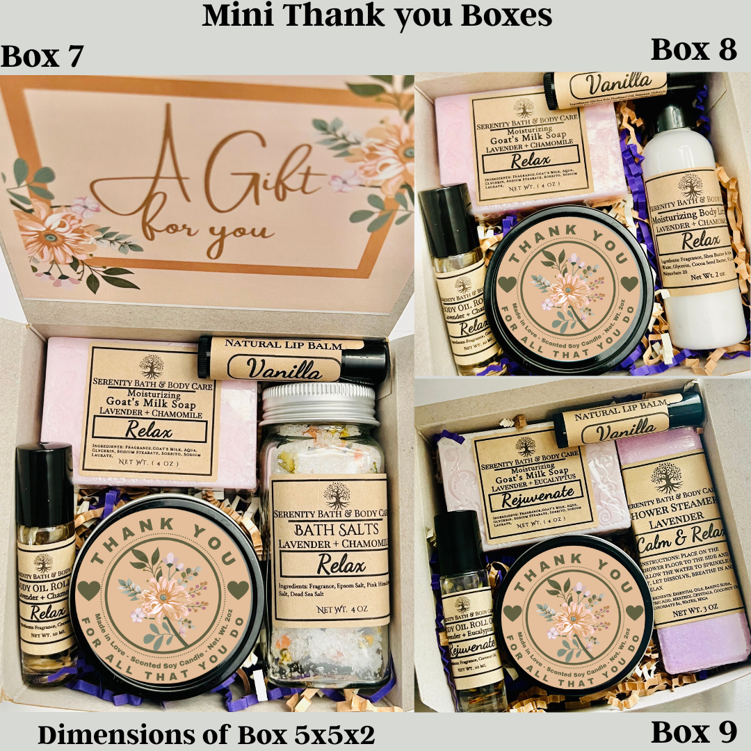 Mini Spa Gift Boxes for Christmas, Employee Appreciation, and Self Care |Corporate Gifts, Bulk Christmas Employees Gifts