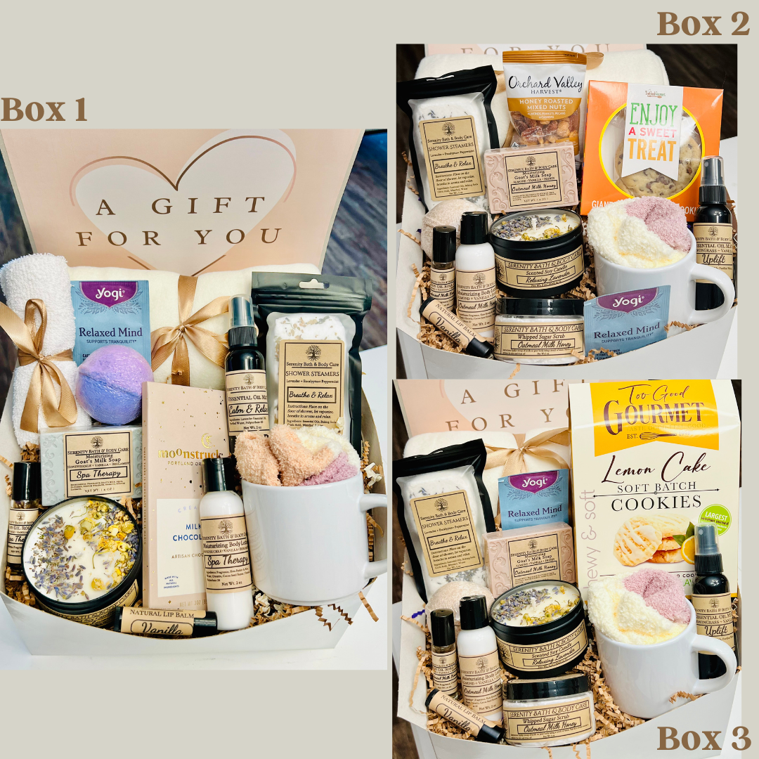 1-Thinking of You Gift Basket, Sympathy Gift Basket, Birthday Gift for Women, Self Care Package, Mother's Day Gift Basket, Sending Hugs, Thank you Gift, Corporate Gifts