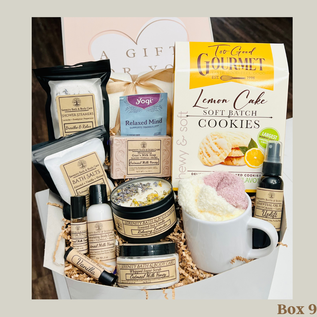 1-Thinking of You Gift Basket, Sympathy Gift Basket, Birthday Gift for Women, Self Care Package, Mother's Day Gift Basket, Sending Hugs, Thank you Gift, Corporate Gifts