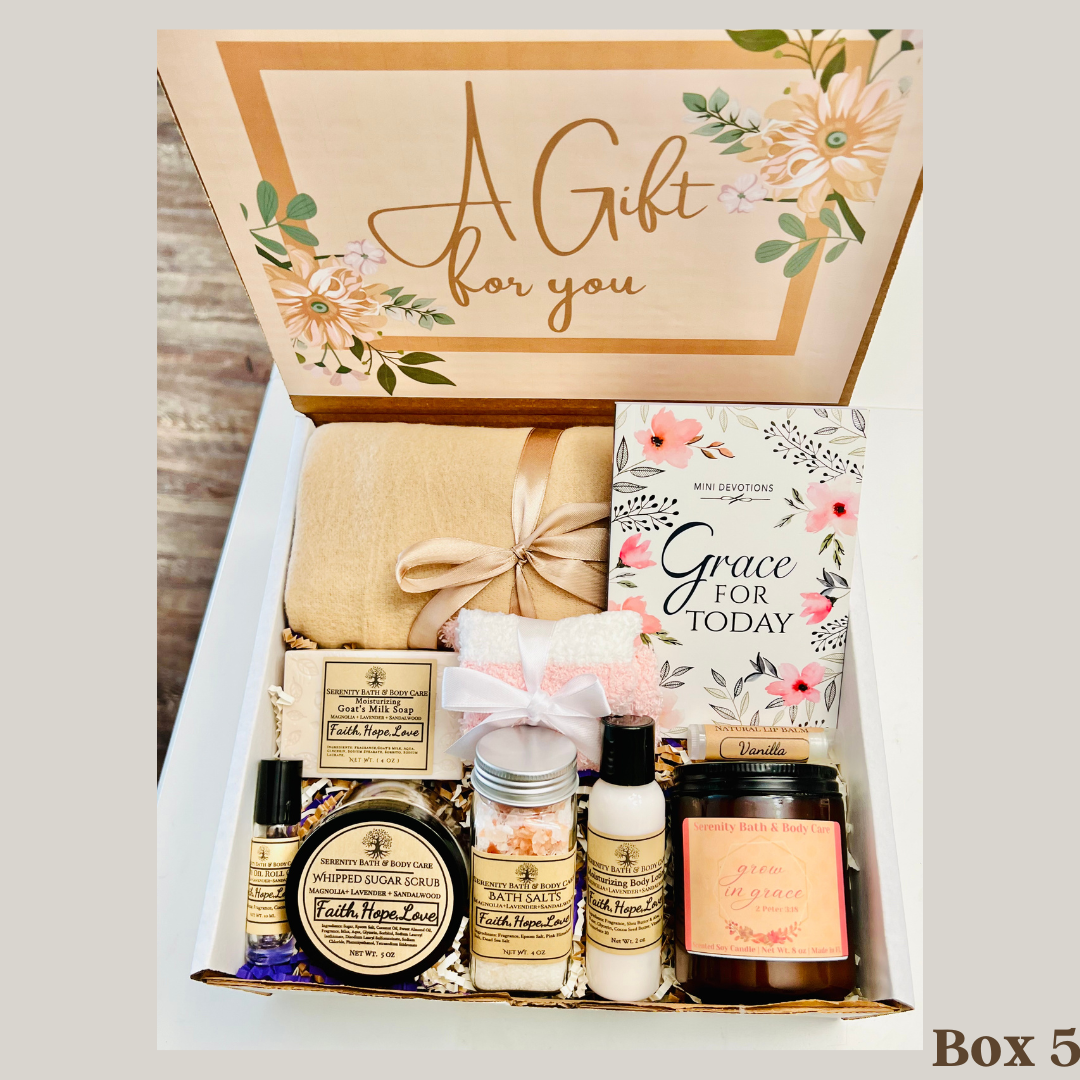 A Christian Devotional Gift Box for Women, Faith, Hope, Love Gift Box, Christmas Gift, Mom Gift, Birthday Gift, Care Package, Spa Gift Basket