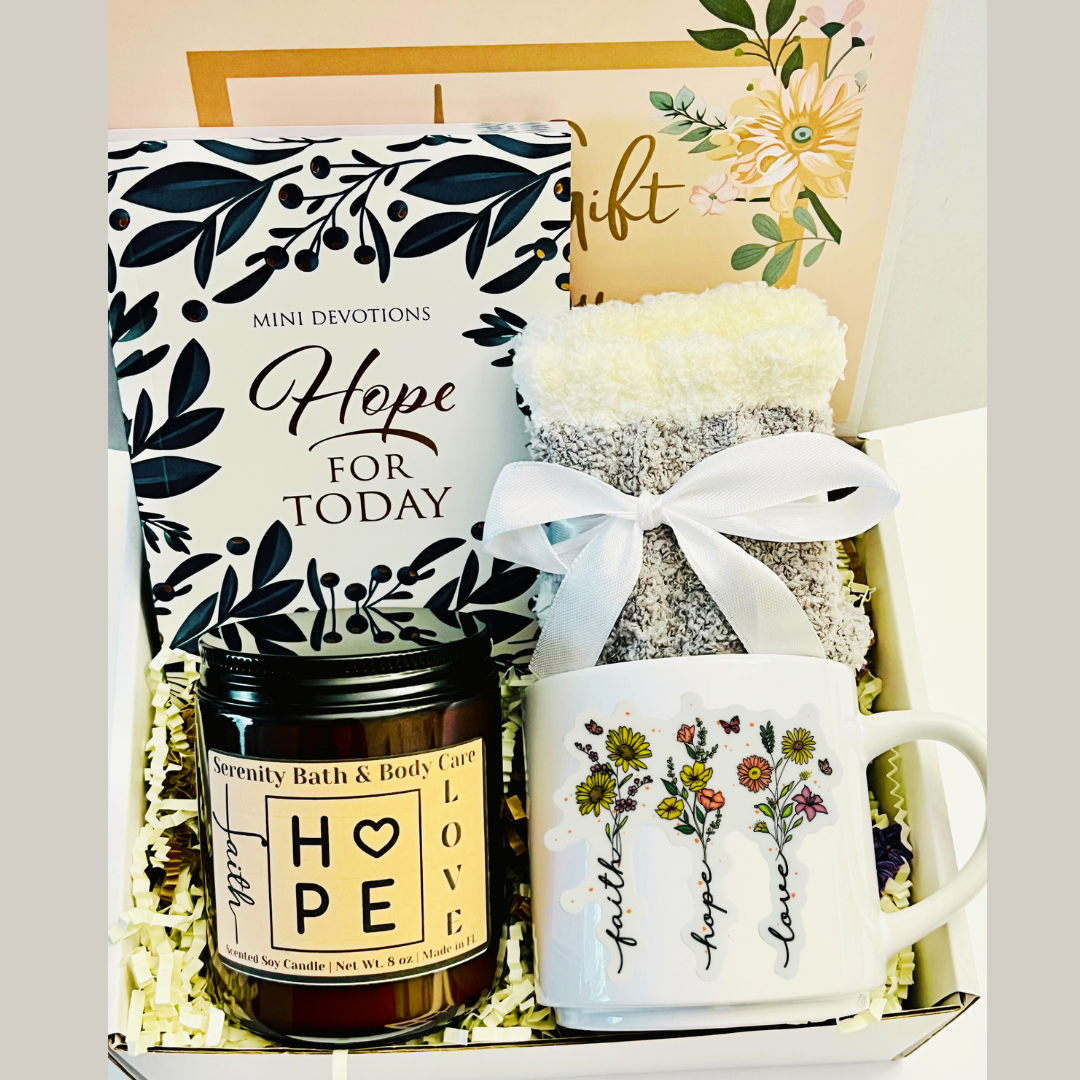 Christian Gift Box for Women, Faith Gift Set, Inspirational Devotional Gift for Birthday, Christmas, Thinking of you