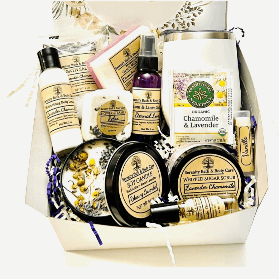 11-Piece Relaxation Spa Gift Box with Mug, Tea & Socks| Self Care Gift| Birthday Gift for Women| Thank You Gift