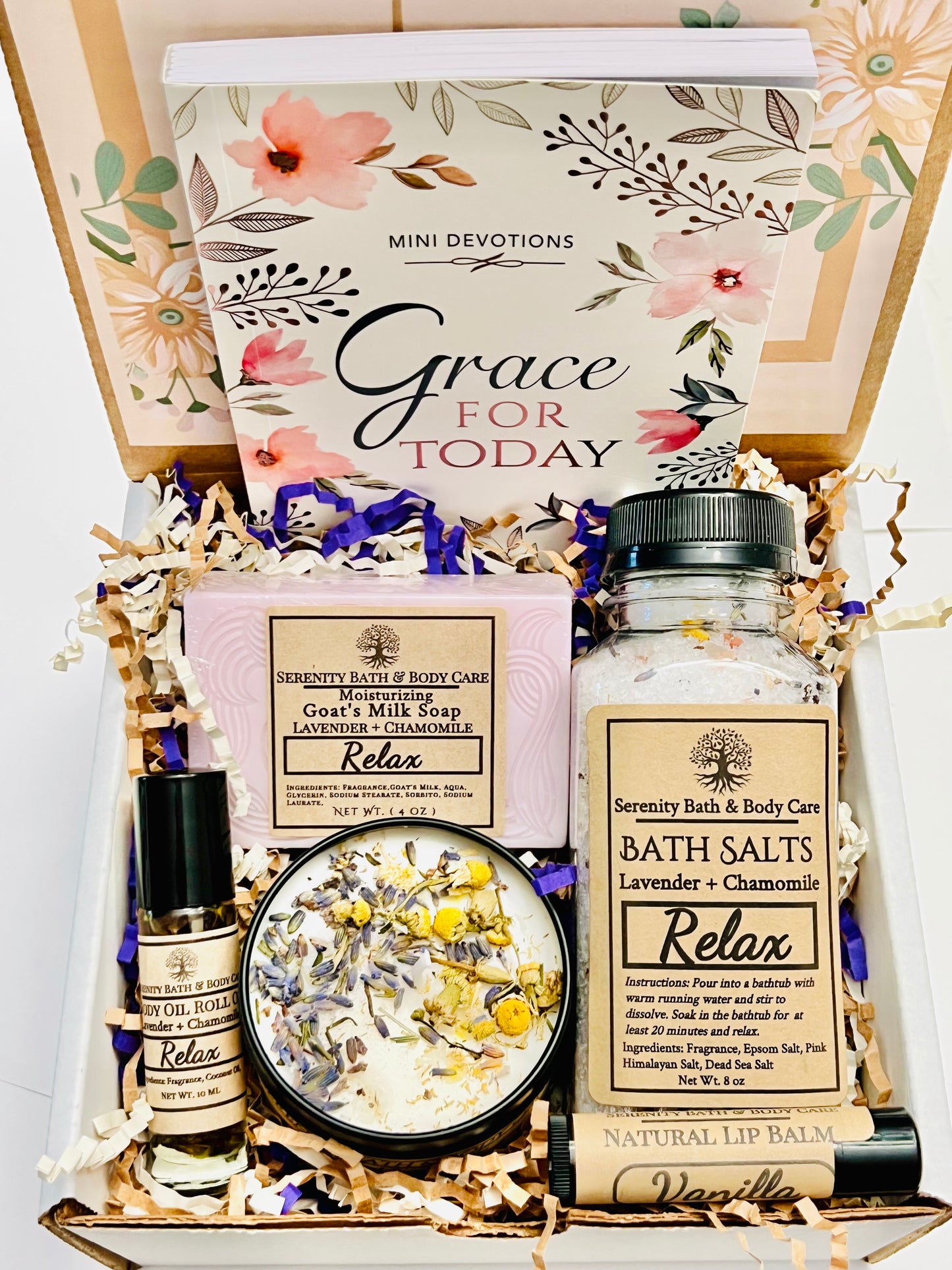 Christian Spa Gift Box, Hope for Today & Grace for Today Devotional Book, Inspirational Gift for Women, Self Care Gift Box, Christmas Gift for Her, Thinking of you Gift, Birthday Gift for her, Christian Gifts