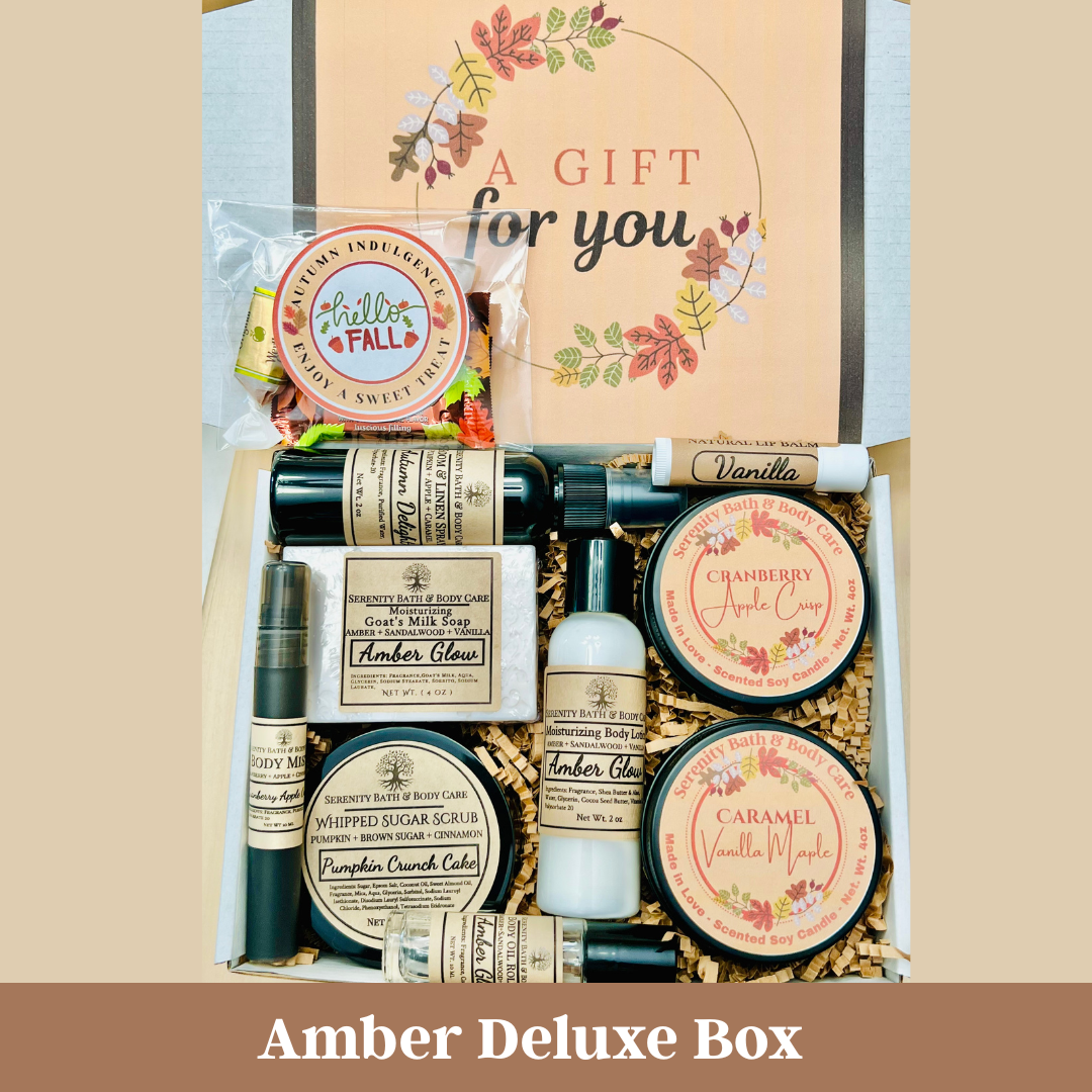 Hello Fall Autumn Spa Gift Box | Self Care Gifts for Women | Cozy Fall Birthday, Thank You & Seasonal Gift