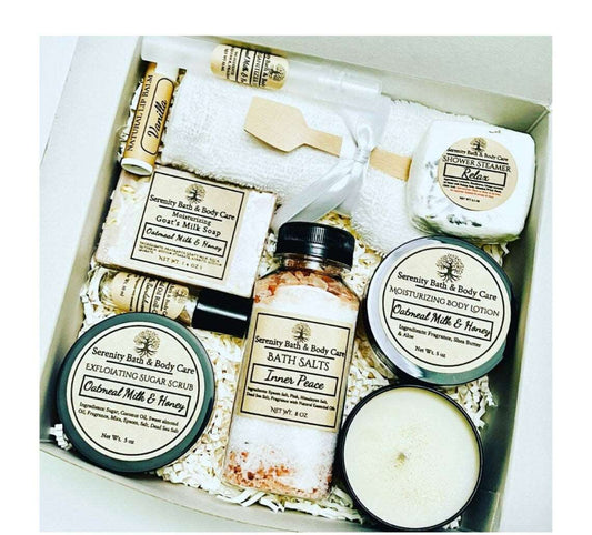 Oatmeal Milk & Honey Spa Gift Set for Women| Self Care Gift| Birthday Gift| Christmas Gift for Mom