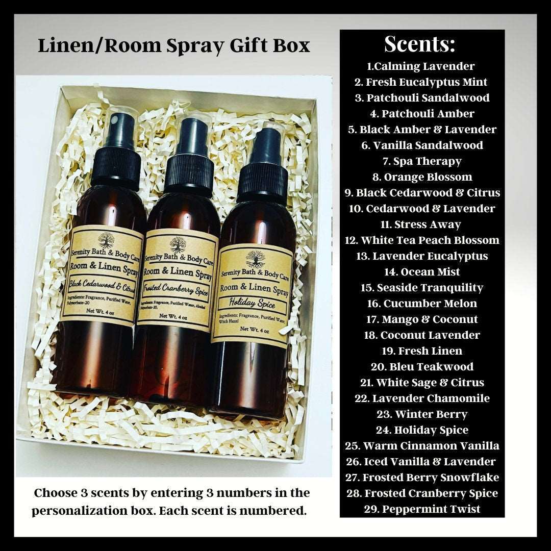 Room/Linen Spray Gift Set| Choose Your Scent