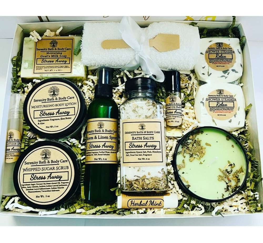 Self Care Gift Box, Organic Spa Gift Set, Birthday Gifts Her, Gift Baskets  Women, Large Bath Gift Set, Thank You Gift Box, Best Friend Gift