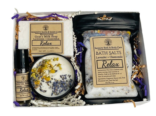 A Gift for Her, Self-Care Gift for Women, Bath and Body Gift Set, Relaxation Spa Gift Box, Birthday Gift for Her, Mom Gifts