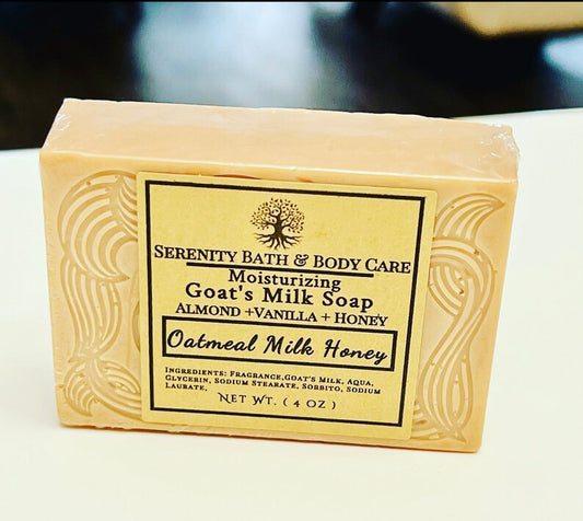 Oatmeal Milk Honey Goats Milk Soap | Natural Soap Bar