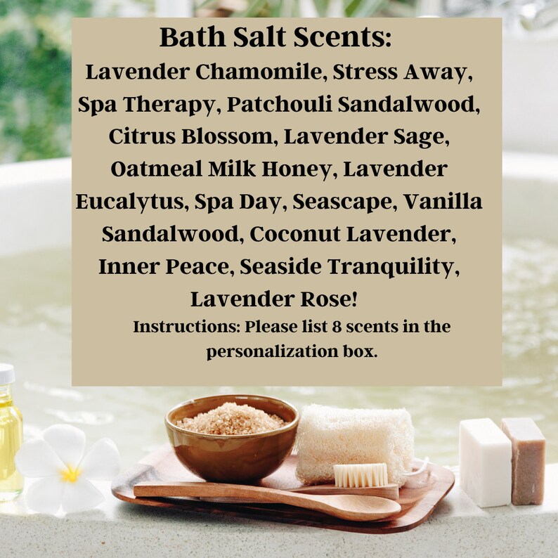 Luxury Bath Salts Gift Set| Self Care Gift for Women| Bath Soaks| Birthday Gift| New Mom Gifts| Pamper Gift Set| Bath Salts Gift Box