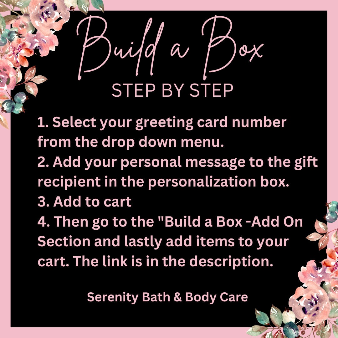 Build A Box| Start Here| Create Your Own Gift Box