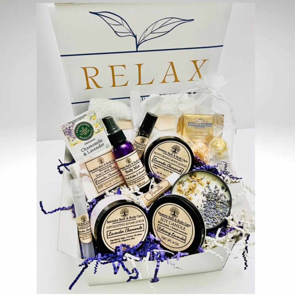 Relaxation Spa Gift Basket