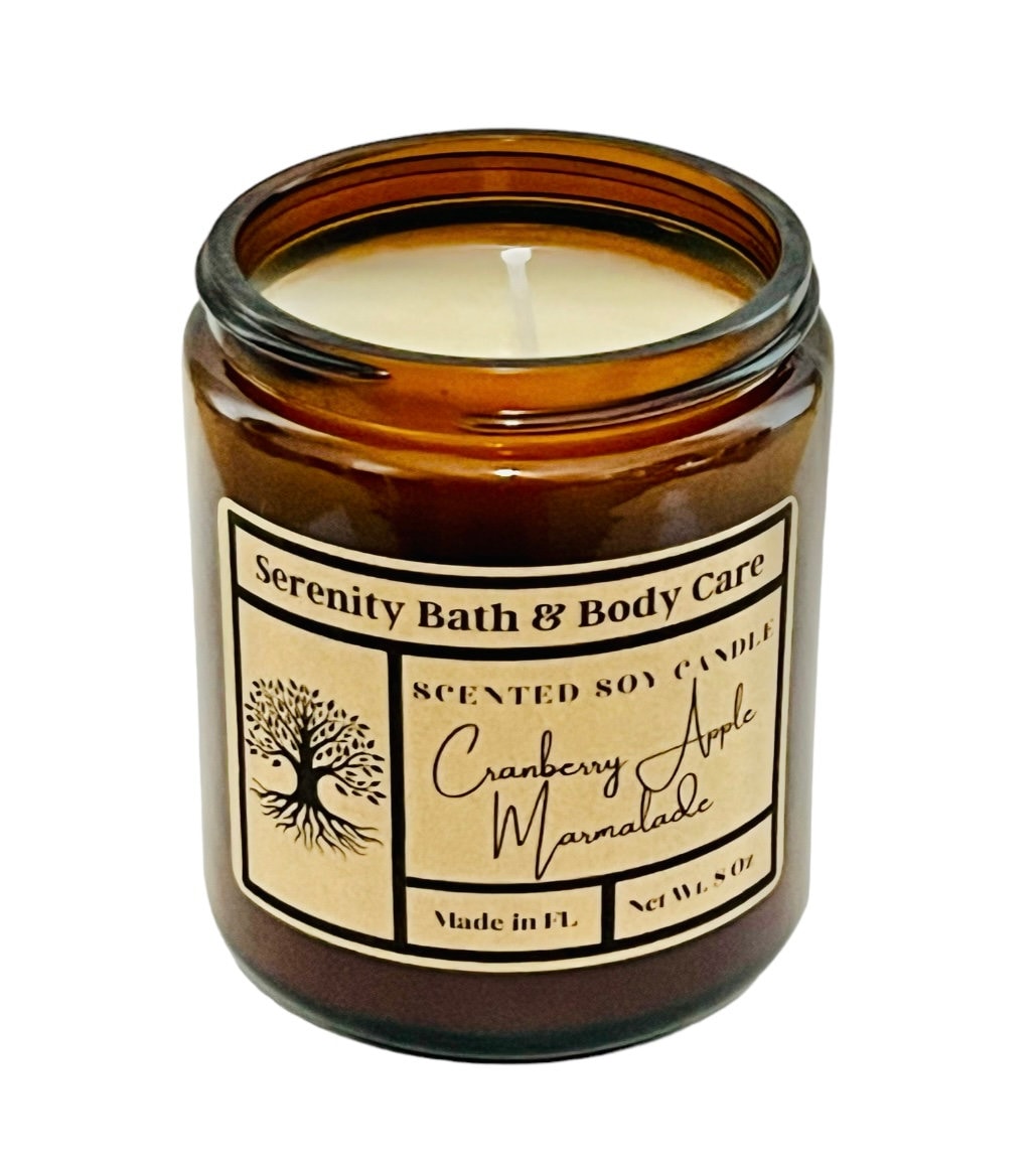 Handpoured 8oz Scented Soy Candles| Seasonal Candles| Aromatherapy Candles