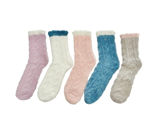 Fuzzy Socks -- Variety of Colors -- Build a Box