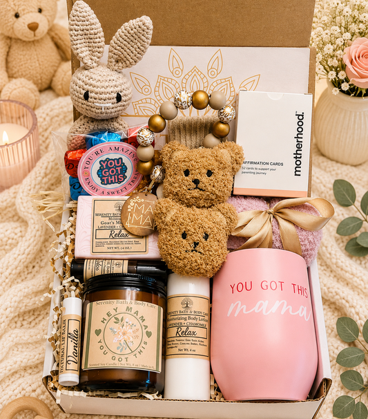 New Mom Gift Box | Baby Shower Gift Basket | Postpartum Care Package | New Mom Self Care Gift | First Time Mom Gift | Push Present | Encouragement Gift for Mom