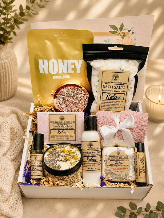 Self Care Package for Women, Relaxation Spa Gift Box, Pamper Gift Basket, Birthday Gift for Her, Gift for Mom