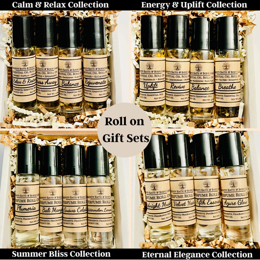 Essential Oil Roll-On Gift Set, Perfume Roll-On Gift Set for Birthday or Christmas Gift