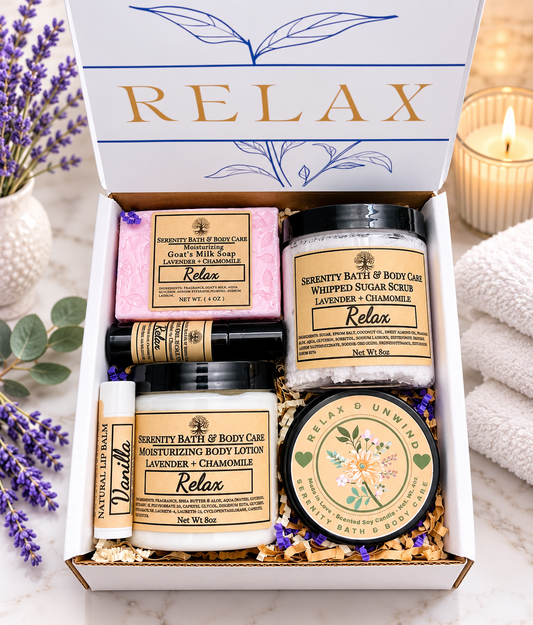 Spa Gift Box for Women – Relaxation Gift Set for Birthday, Christmas, Thinking of You, Thank you, & Self Care Gift for Her