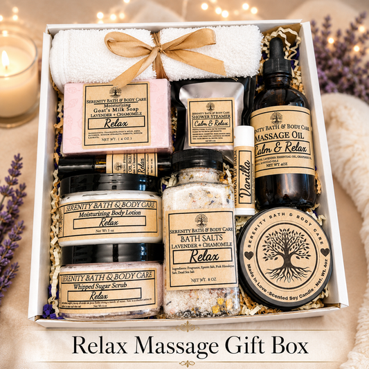 Spa Gift Box for Women – Relaxation Gift Set for Birthday, Christmas, Thinking of You, Thank you, & Self Care Gift for Her