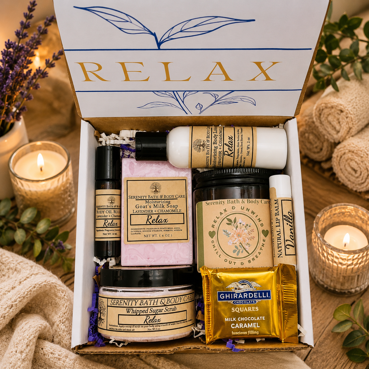 A Birthday Gift Box for Her, Gift for Mom, Self Care Gifts, Thank You Gift| Co-Worker Gifts, Friend Gifts, Thinking of you