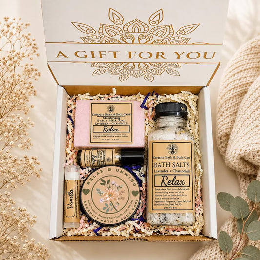 Relax Spa Gift Box Birthday Gift, Mother's Day Gift, Valentine's Day Gift, Self Care Package for Her, Thinking of you Gift for Women