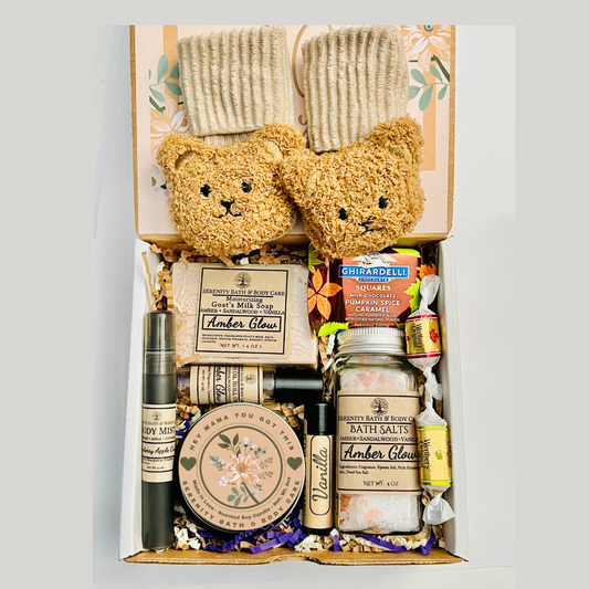 New Mom and New Baby Spa Gift Box, Self Care Package for Her, New Parents Gift Basket, New Mom Gift Basket, Congrats New Mom Gift