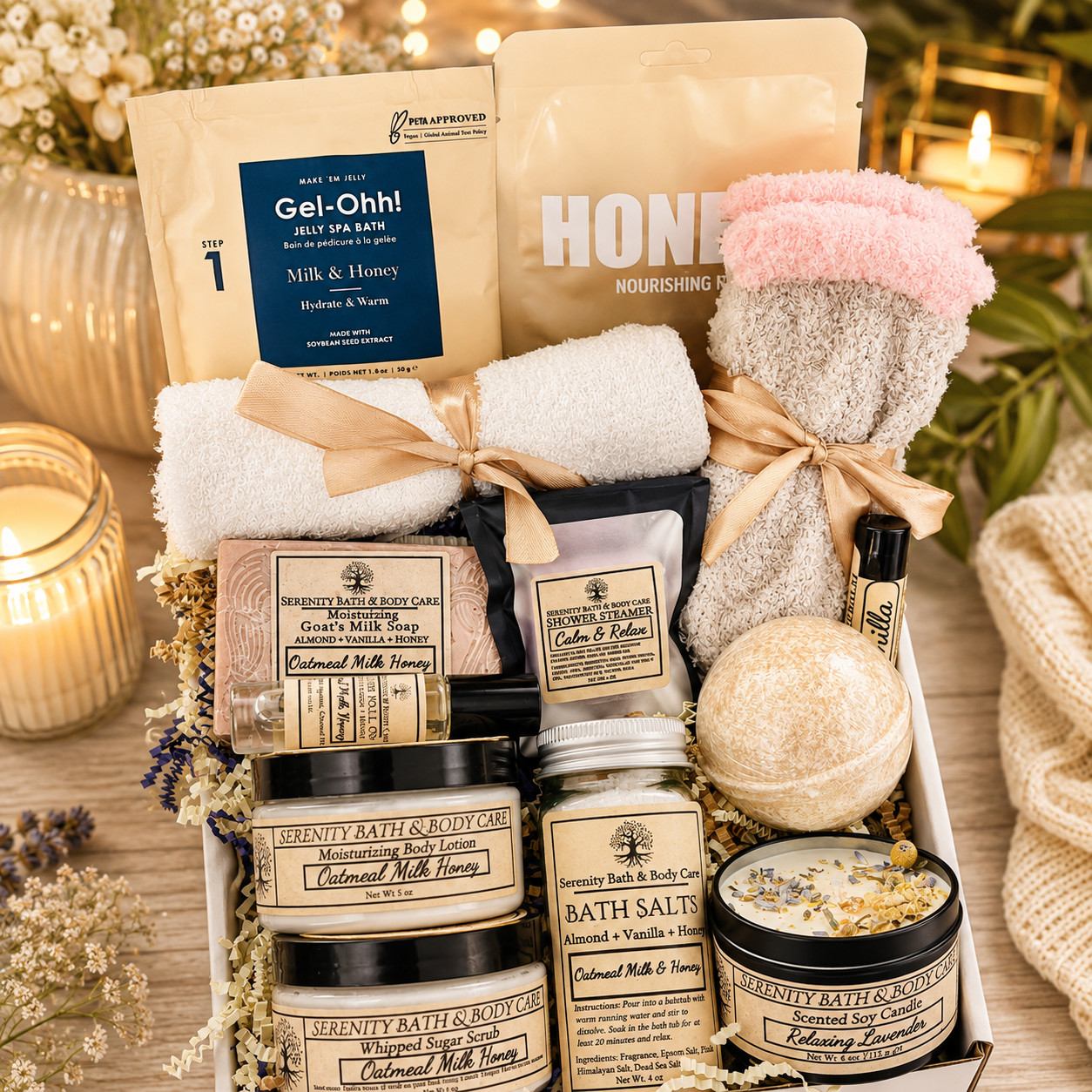 Deluxe Spa Gift Box for Women, Birthday Gift, Christmas Gift, Thinking of You Gift, Self Care Gift, Relaxation Care Package