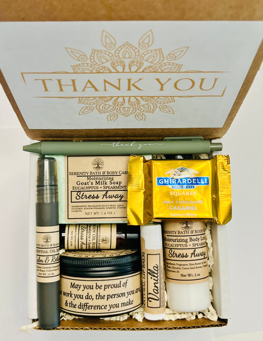 Employee Appreciation Day Gift Box – Thank You Gift for Staff, Co-Worker & Team – Mini Spa Self Care Box