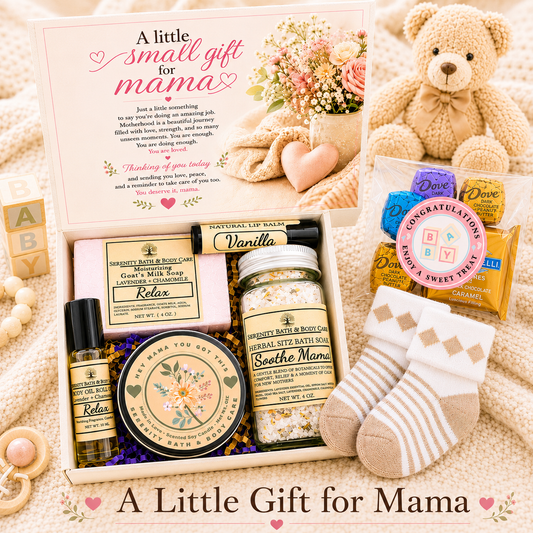 A Little Gift for New Mom, New Baby Spa Gift Box, Self Care Package for Her, Postpartum Gift, Congrats New Mom Gift