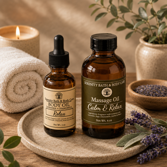 Moisturizing Body Oil, Scented Body Oil, Massage Body Oil, Gift for Her, Revitalizing Body Oil for Skin Care and Self-Care