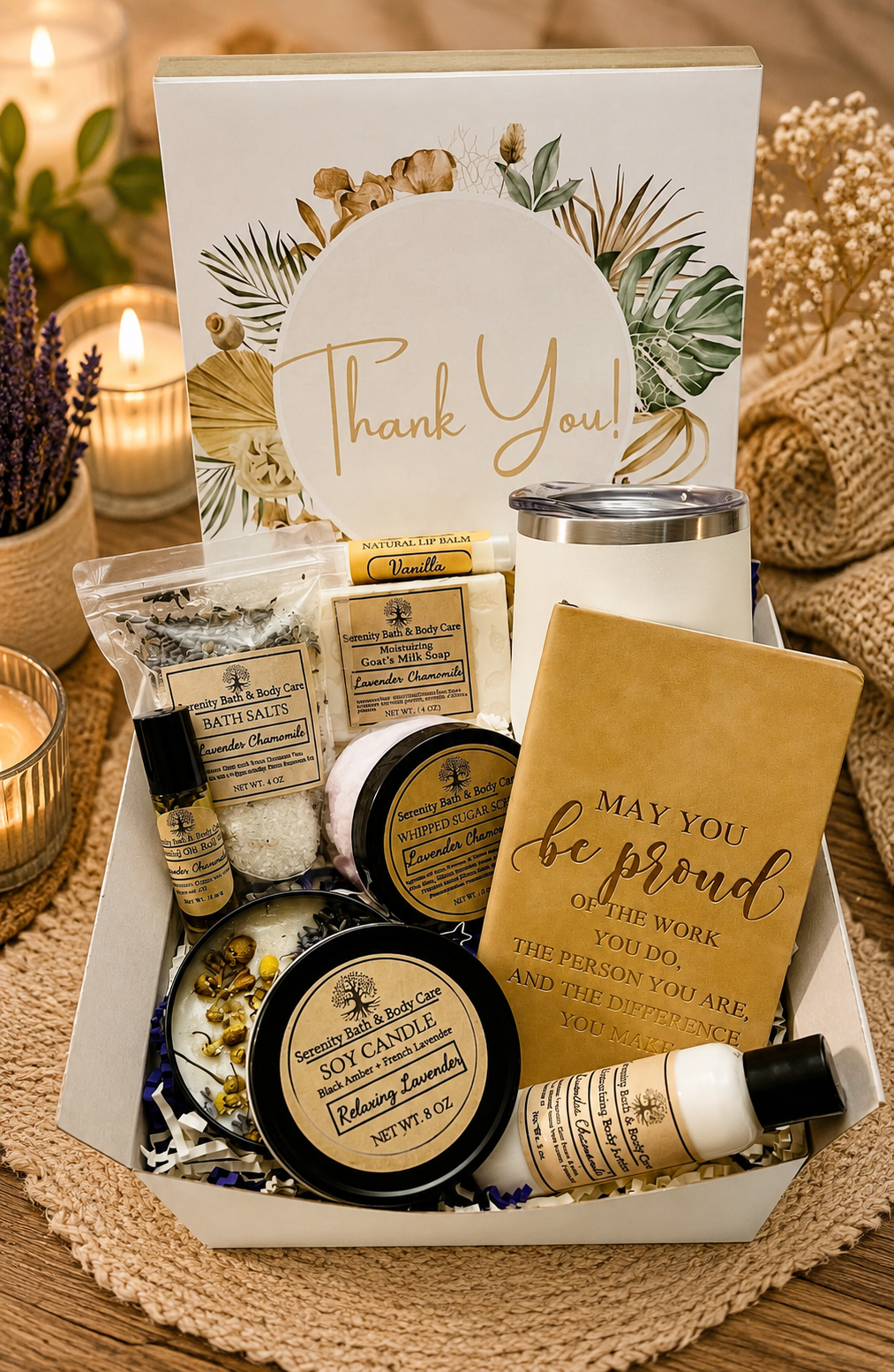 Thank You Spa Gift Box for Women, Employee Appreciation Gift Box, Team Gift, Boss Gift