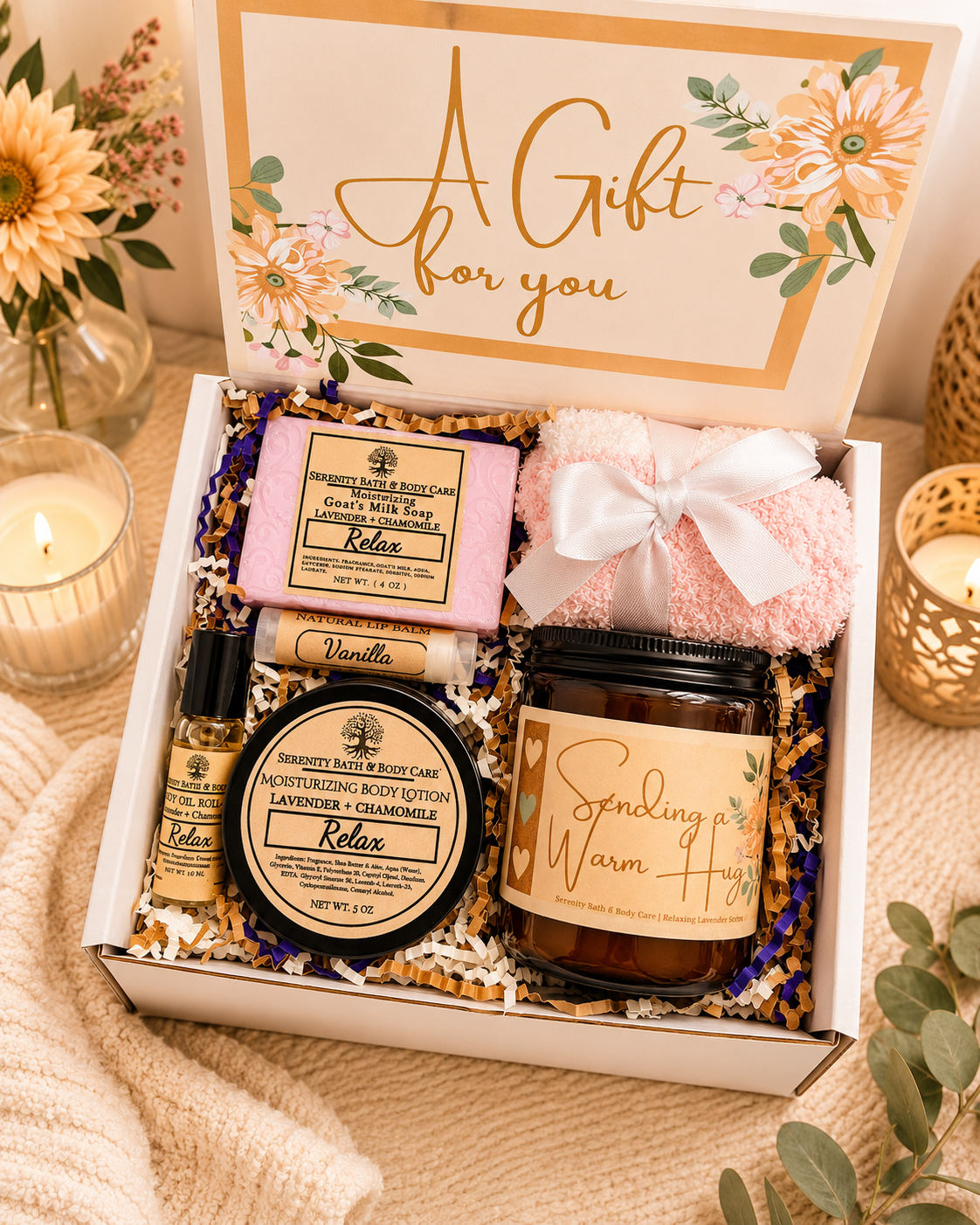 A Birthday Gift for Her| Care Package| Sending Hugs Gift | Self Care Gift Box| Christmas Gifts| Gifts for Mom|