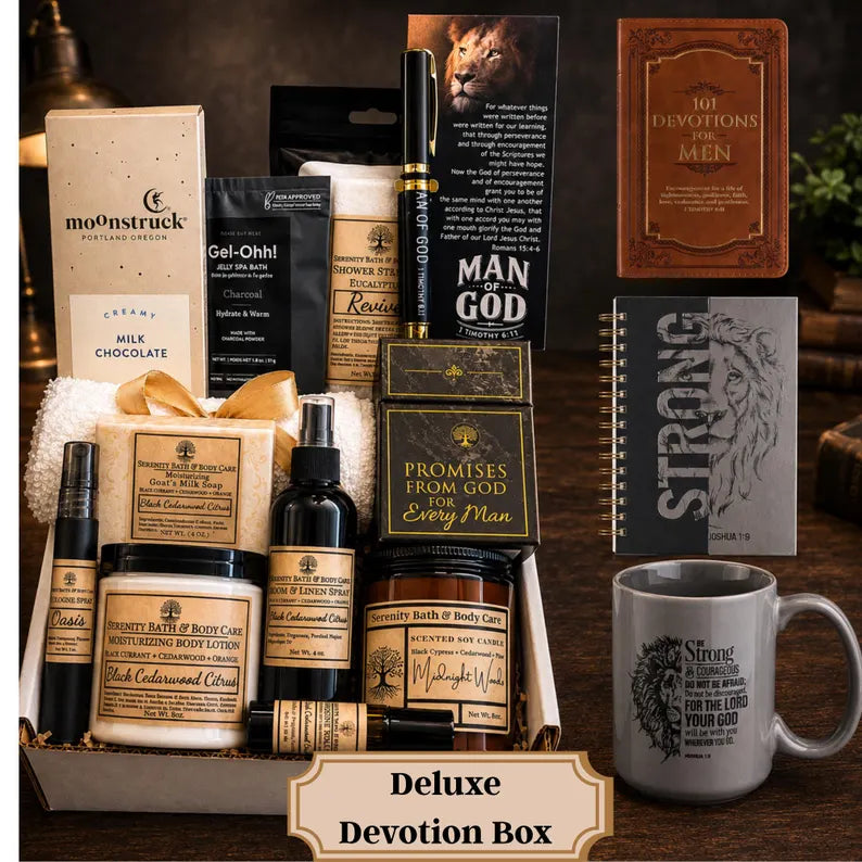 Man of God Christian Gift Box, Men Gifts, Father's Day Gift, Birthday Gift for Husband, Boyfriend, Son, Christmas Gift for Men, Dad Gift