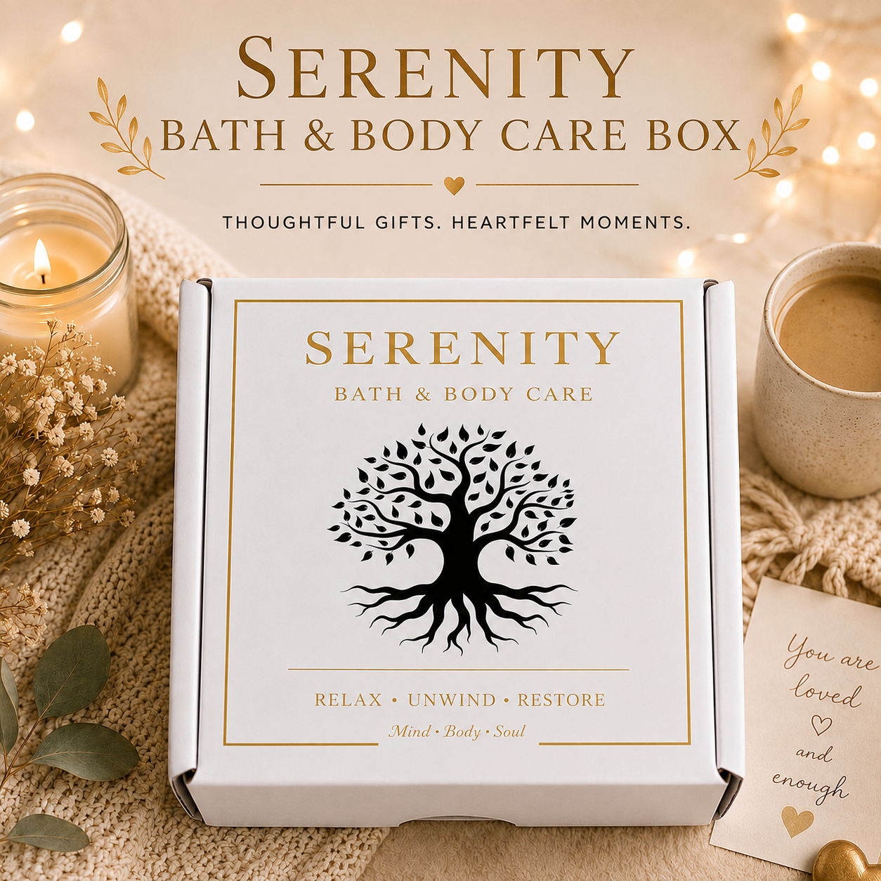 Spa Gift Box for Women | Self Care Gift for Birthday, Christmas, Thinking of You, Thank You & Coworker Gift for Her