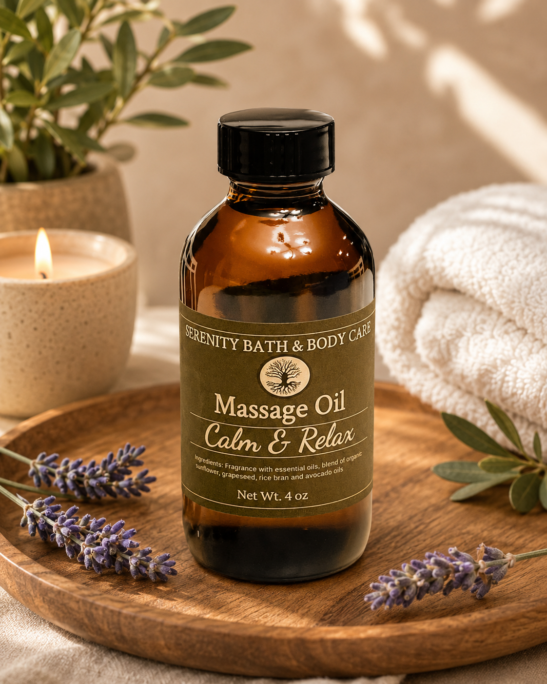 Moisturizing Body Oil, Scented Body Oil, Massage Body Oil, Gift for Her, Revitalizing Body Oil for Skin Care and Self-Care