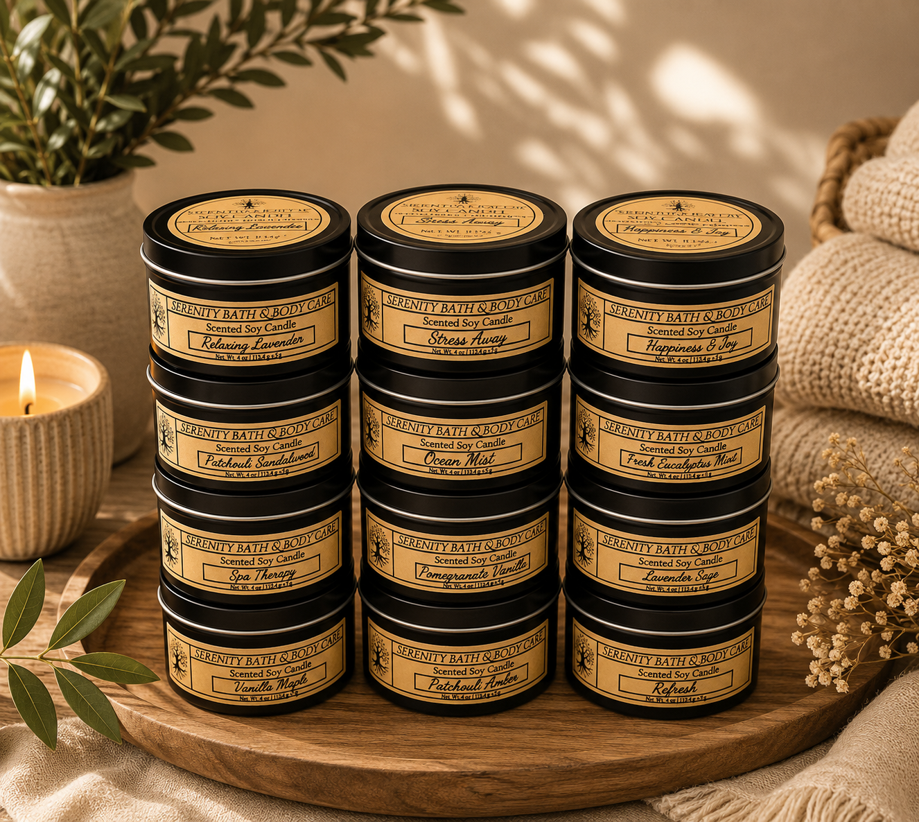Scented Soy Candles| Hand Poured Candles| Soy Wax Candles 4oz and 8oz