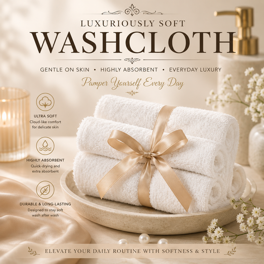 Build a Box- White Washcloth| Build a Box Add on Item