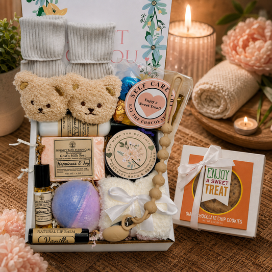 New Mom Gift Box, New Mom Care Package, New Mom & Baby Gift Set, Pregnancy Gift Box, Personalized New Mom Gift