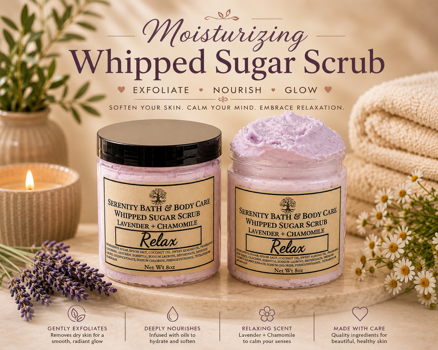 Build a Box-Moisturizing Whipped Sugar Scrub